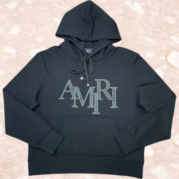 Men's Black Amiri Hoodie